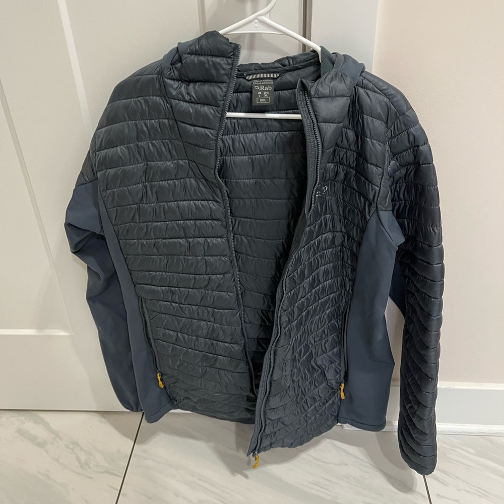 Rab Cirrus Flex Hoodie sz L. Dark Blue. Good condition